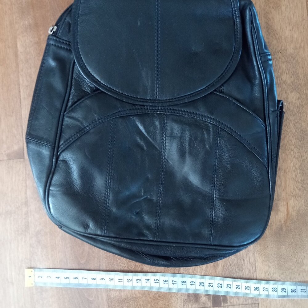 SMALL LEATHER BACKPACK - Picture 13 of 16